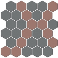 Мозаика AD\A672\MM Агуста 5 Мозаичный 29.7х29.8 см керамогранит Kerama Marazzi матовая, розовый, серый