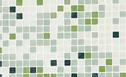 Мозаика Verde - часть 3 2.5x2.5 стекло 31.3х49.5