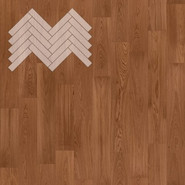 Паркетная доска Lab Arte Английская елка Дуб Селект Хани лак 500х110х14/3