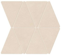 Мозаика Boost Natural Kaolin Mosaico Rhombus 36,7x33,8 керамогранит матовая, бежевый A7CN