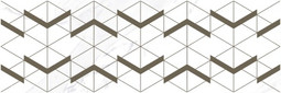 Декор Lord Wing белый 20x60 Laparet глянцевый керамический