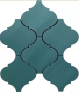 Мозаика Mk.ArabescoV 32.1х37.3 керамика матовая, синий