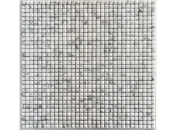 Мозаика Neo Grey стекло 30.5х30.5 см матовая чип 8x8 мм, белый, серый