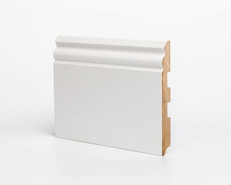 Напольный плинтус Премиум DeArtio L-XL: белый 120, 150 мм окрашенный