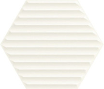 Настенная плитка Woodskin Bianco Heksagon Struktura B 17.1x19.8 матовая керамическая