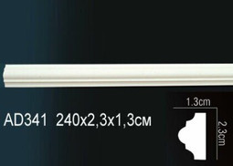 Молдинг Гладкий AD341F (70) гибкий Перфект полиуретан