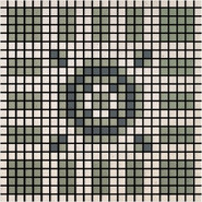 Мозаика Memoria Ombra MEMOD08 керамика 30х30 см Appiani матовая чип 12х12 мм, бежевый, зеленый, серый