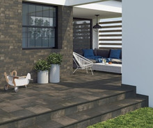 Ступень угловая Scandiano Brown Kapinos Stopnica Narozna 32.8х32.8 клинкер матовая Paradyz Ceramika 00000085359