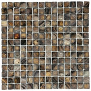 Мозаика Marble Mosaic Convex Coffe Shell ракушка 30.5х30.5 см чип 20х20 мм, коричневый, темно-коричневый