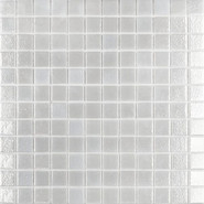 Мозаика Shell № 563 White (на сетке) 25x25 стекло 31.7x31.7