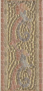 Бордюр HGD/B100/17000 Виченца Золото 7.2x15 Kerama Marazzi матовый керамический