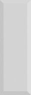 Настенная плитка Monocolor Biselado Brillo Gris 10x30 глянцевая керамическая