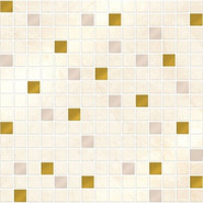 Мозаика 87 Diamonds (Золото) 29,5х29,5 керамика глянцевая, бежевый, белый, золотой