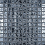 Мозаика Glitter Black №7803 (на сетке) стекло 31.7х31.7 см Vidrepur глянцевая чип 25х25 мм, черный С0006243