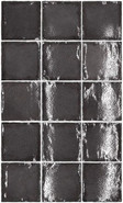 Настенная плитка Altea Black 10x10 Equipe глянцевая керамическая 27606