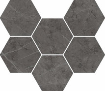 Декор Шарм Эво Антрацит Мозаика Гексагон / Charme Evo Antracite Mosaico Hexagon керамогранит