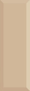 Настенная плитка Monocolor Biselado Brillo Beige 10x30 глянцевая керамическая
