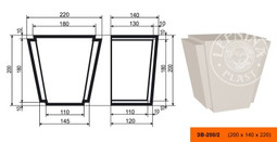 Лепнинапласт Замок ЗВ-200/2 фасадный полистирол 220х140х200 мм с покрытием эластичной шпатлёвкой PS-TechnoPlaster