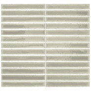Мозаика Short Stick Camaleon керамика 28х30 см Amadis Fine Tiles глянцевая чип 20х150 мм, серый 8436552229422