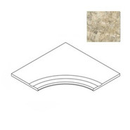 Керамогранит Forte Dei Marmi Quark Brazilian Gold Bordo Curvilineo Svasato R 30 60x60 Atlas Concorde матовый бортик изогнутый с выемкой 620090001110