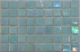 Мозаика Taurus-Lux-42 прокрашенная в массе стекло 32.7х32.7 см перламутровая чип 15х15 мм, голубой