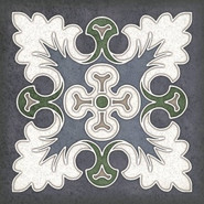 Декор Smalto Decor 1 Blu 15х15 Керлайф матовый керамический 924211