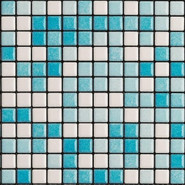 Мозаика Mix Standard Wellness and Pool 14 керамика 30х30 см Appiani матовая чип 25х25 мм, бежевый, бирюзовый XWEL 714