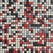 Мозаика Mix Standard New Beat Generation 3 керамика 30х30 см Appiani матовая чип 12х12 мм, белый, коричневый, красный, синий XNBG 403