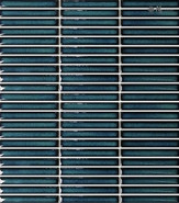 Мозаика R-338 керамика глянцевая 28.2х30.8 см чип 12х92 мм, синий