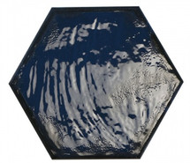 Керамогранит Rain Blue Hex 19.8х22.8 Prissmacer глянцевый, рельефный (рустикальный) универсальный 78803265