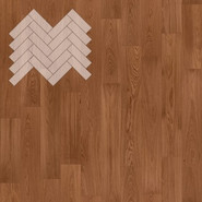 Паркетная доска Lab Arte Английская елка Дуб Натур Хани лак 500х150х14/3