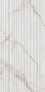 Настенная плитка Blanc Statuario Gold Cane Ductile 60x120 Living Ceramics матовая, рельефная (структурированная) керамическая LV10070
