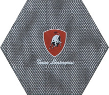 Декор TL20ID80 Indy Decoro Logo TL Esagono lato 20 36.4х40 Tonino Lamborghini матовый керамический