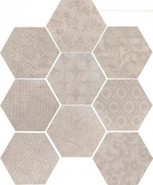 Керамогранит Riabita Shabby Chic Esagona Fabric 24х27.7 (56 B) матовый