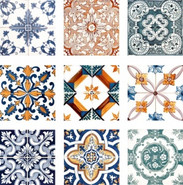 Плитка универсальная MIX Art Decor DC09 20х20 DeShun Ceramics матовая керамическая