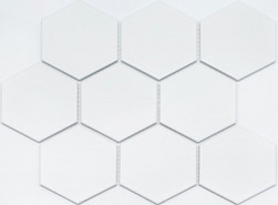 Мозаика PS95110-15 керамика 25.6х29.5 см матовая чип 95х110 мм, белый