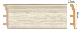 Плинтус напольный D232-1070 ДМ Decomaster (100х22х2400 мм)
