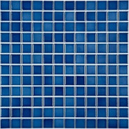 Мозаика PW2323-25 керамика 30х30 см глянцевая чип 23х23 мм, синий