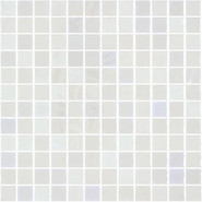 Мозаика Pietra Opalo Blanco 31,1х31,1 стекло глянцевая, белый, серый УТ-00026166