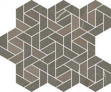 Мозаика Метрополис Аркадиа Браун Айкон керамогранит 28.6х34.7 см матовая, коричневый, серый 620110000157