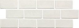 Мозаика PQ73150-03 керамика 31х31.5 см глянцевая чип 73х150 мм, белый