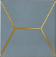 Декор OP/E181/17067 Витраж Голубой 15x15 Kerama Marazzi глянцевый керамический