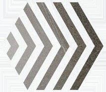 Керамогранит Hexagono Lacroix Gris 23x26,6 универсальный матовый