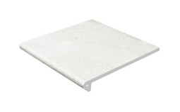 Ступень фронтальная Peldano Redondeado Urban Blanco Anti Slip 29.7х33 клинкер антискользящая (grip), матовая Gres de Aragon 970031