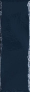 Настенная плитка Porcelano Blue Ondulato 9,8х29,8 глянцевая керамическая