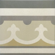 Напольная плитка Caprice Burgundy Border керамическая