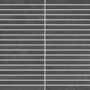 Мозаика Континуум Петрол стрип керамогранит 30х30 см матовая, черный 610110001028