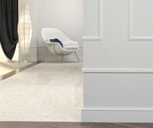 Плинтус белый дюрополимер