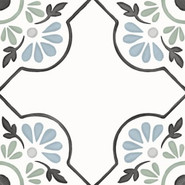 Керамогранит Tanger Blue Petals 12,3x12,3 Peronda матовый универсальный