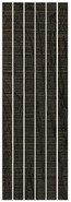Мозаика Living Ceramics Riga Mosaic 590 Taupe 30x90 керамогранит матовая черный LV11796